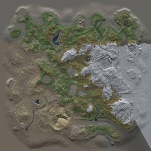 Thumbnail Rust Map: Procedural Map, Size: 4100, Seed: 29092024, 14 Monuments