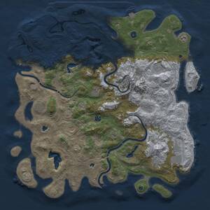 Thumbnail Rust Map: Procedural Map, Size: 5000, Seed: 473480095, 17 Monuments