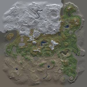 Thumbnail Rust Map: Procedural Map, Size: 4500, Seed: 2052045043, 17 Monuments