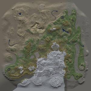 Thumbnail Rust Map: Procedural Map, Size: 4300, Seed: 113485343, 16 Monuments