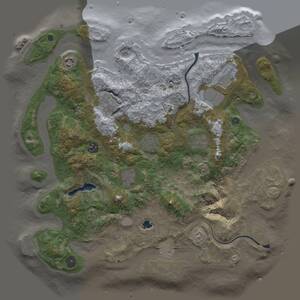 Thumbnail Rust Map: Procedural Map, Size: 4000, Seed: 424933683, 14 Monuments