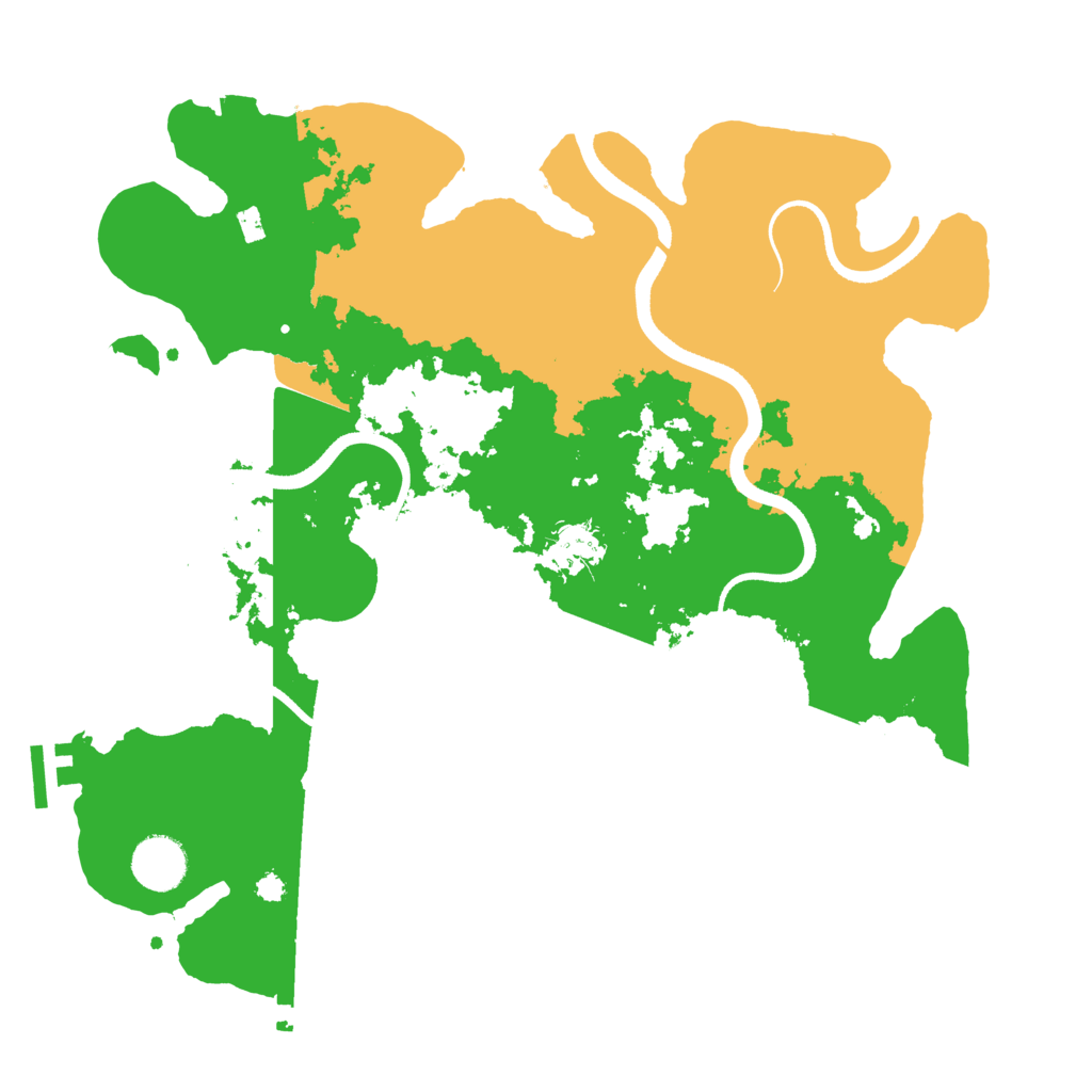Biome Rust Map: Procedural Map, Size: 3500, Seed: 326453135