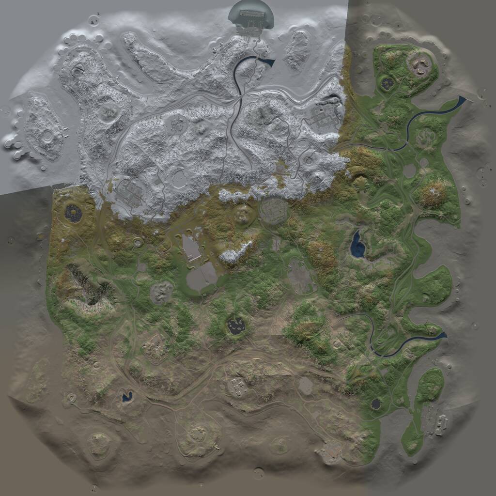 Rust Map: Procedural Map, Size: 4250, Seed: 310494874, 15 Monuments