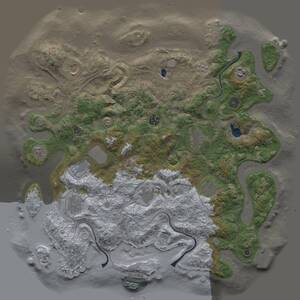 Thumbnail Rust Map: Procedural Map, Size: 4253, Seed: 455961895, 15 Monuments