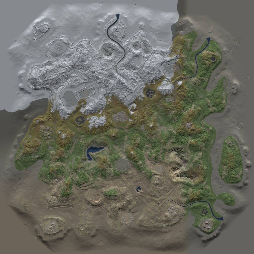 Rust Map: Procedural Map, Size: 4250, Seed: 1573220990, 15 Monuments