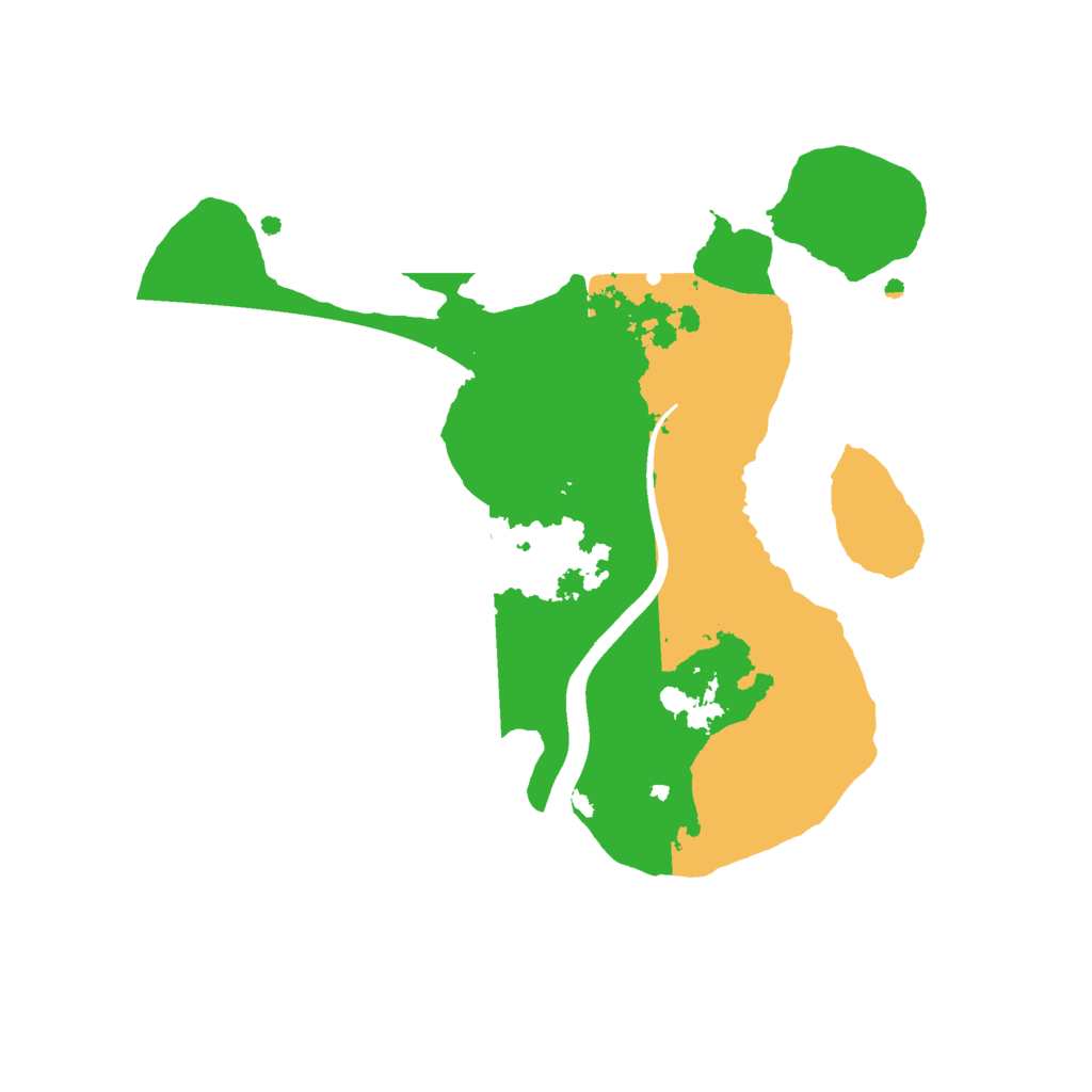 Biome Rust Map: Procedural Map, Size: 2205, Seed: 48667