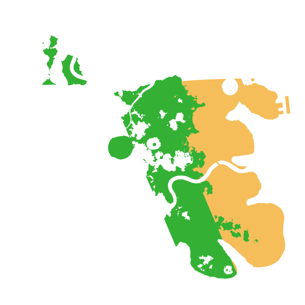 Biome Rust Map: Procedural Map, Size: 3500, Seed: 291803225
