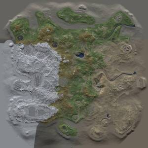 Thumbnail Rust Map: Procedural Map, Size: 4000, Seed: 1164842554, 14 Monuments