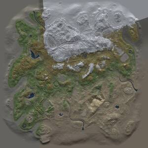 Thumbnail Rust Map: Procedural Map, Size: 4500, Seed: 10032024, 16 Monuments