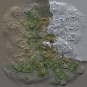 Thumbnail Rust Map: Procedural Map, Size: 3500, Seed: 148013517, 13 Monuments