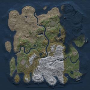 Thumbnail Rust Map: Procedural Map, Size: 4250, Seed: 1169715956, 14 Monuments