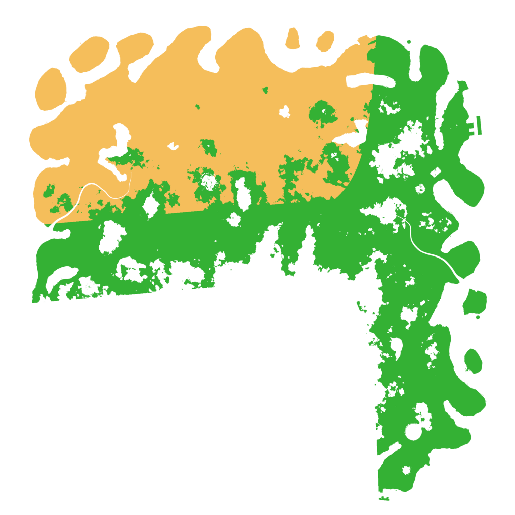 Biome Rust Map: Procedural Map, Size: 5500, Seed: 722505871