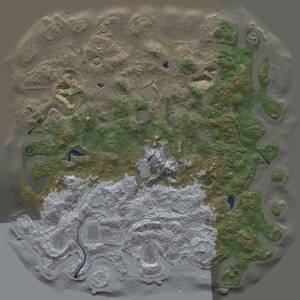 Thumbnail Rust Map: Procedural Map, Size: 5500, Seed: 722505871, 17 Monuments