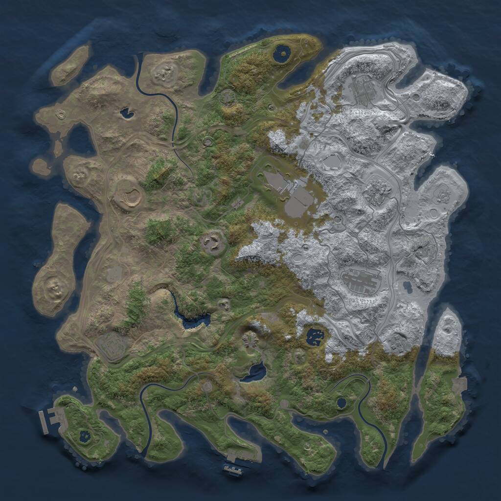 Rust Map: Procedural Map, Size: 4250, Seed: 9234775, 15 Monuments