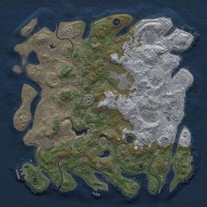 Thumbnail Rust Map: Procedural Map, Size: 4250, Seed: 9234775, 15 Monuments