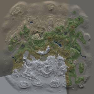 Thumbnail Rust Map: Procedural Map, Size: 4000, Seed: 2096309446, 14 Monuments