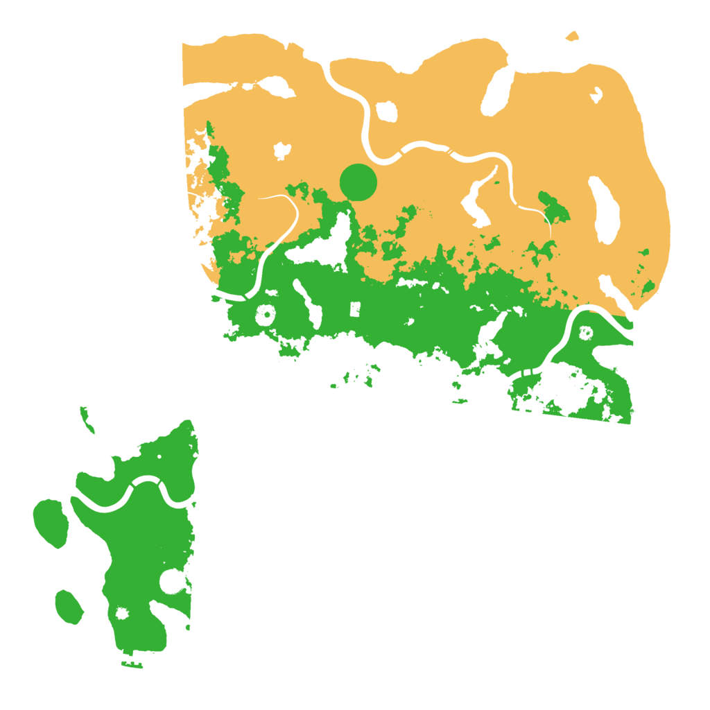 Biome Rust Map: Procedural Map, Size: 5000, Seed: 438274382