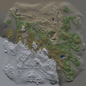 Thumbnail Rust Map: Procedural Map, Size: 4000, Seed: 1334021382, 15 Monuments