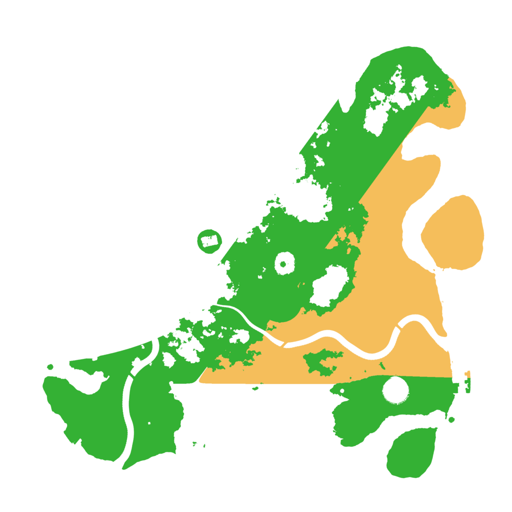 Biome Rust Map: Procedural Map, Size: 3500, Seed: 645353916