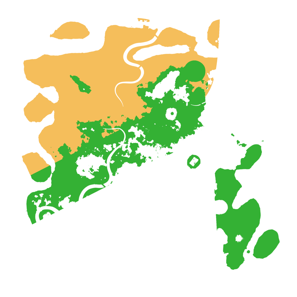 Biome Rust Map: Procedural Map, Size: 3750, Seed: 18014