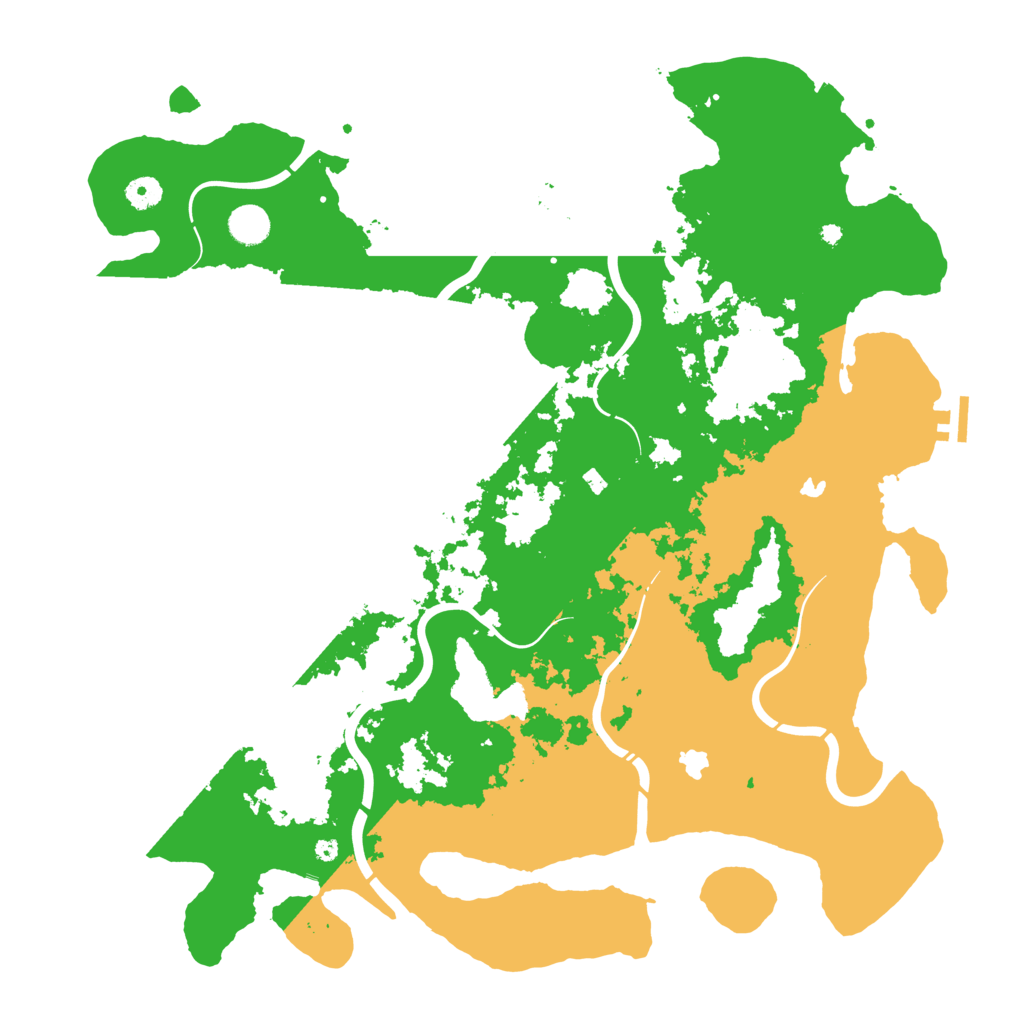 Biome Rust Map: Procedural Map, Size: 4500, Seed: 1296549121