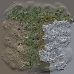 Thumbnail Rust Map: Procedural Map, Size: 4250, Seed: 849343267, 15 Monuments