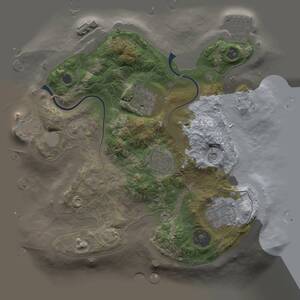 Thumbnail Rust Map: Procedural Map, Size: 2500, Seed: 853645228, 8 Monuments