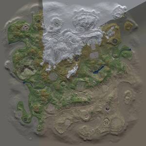 Thumbnail Rust Map: Procedural Map, Size: 4250, Seed: 715714392, 17 Monuments