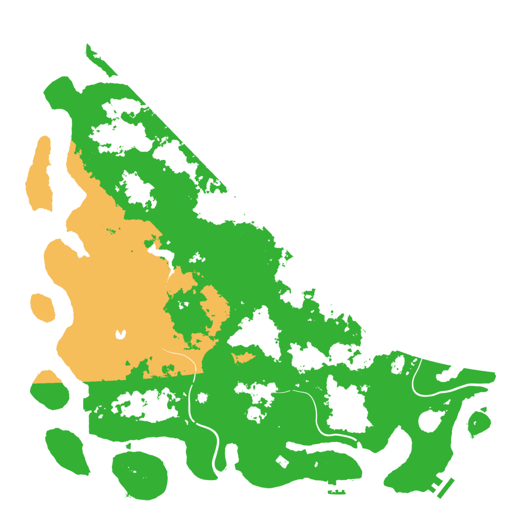 Biome Rust Map: Procedural Map, Size: 4500, Seed: 609863031