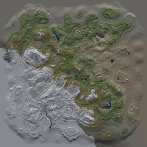 Thumbnail Rust Map: Procedural Map, Size: 4500, Seed: 63324933, 15 Monuments