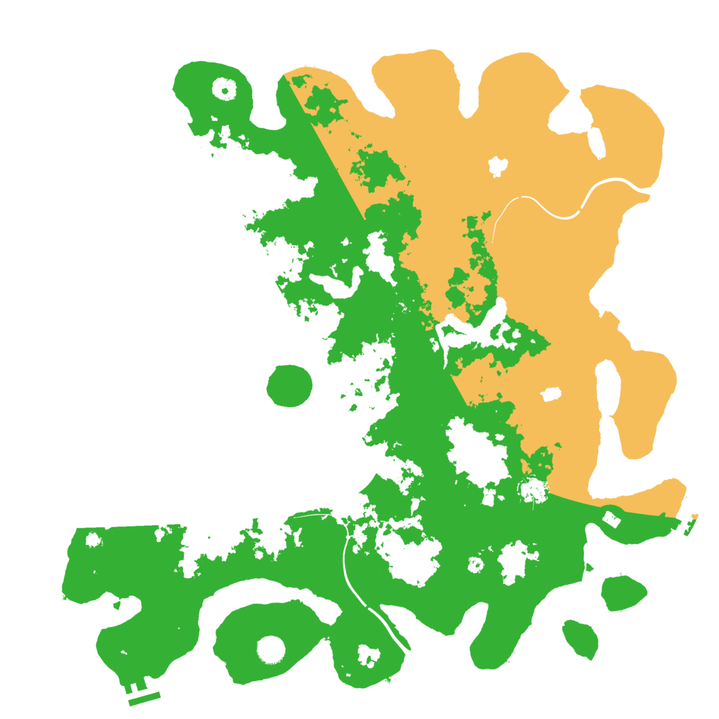 Biome Rust Map: Procedural Map, Size: 4500, Seed: 890419555