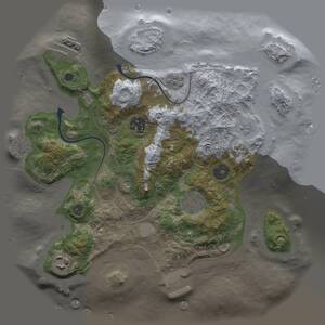 Thumbnail Rust Map: Procedural Map, Size: 3000, Seed: 728240336, 9 Monuments