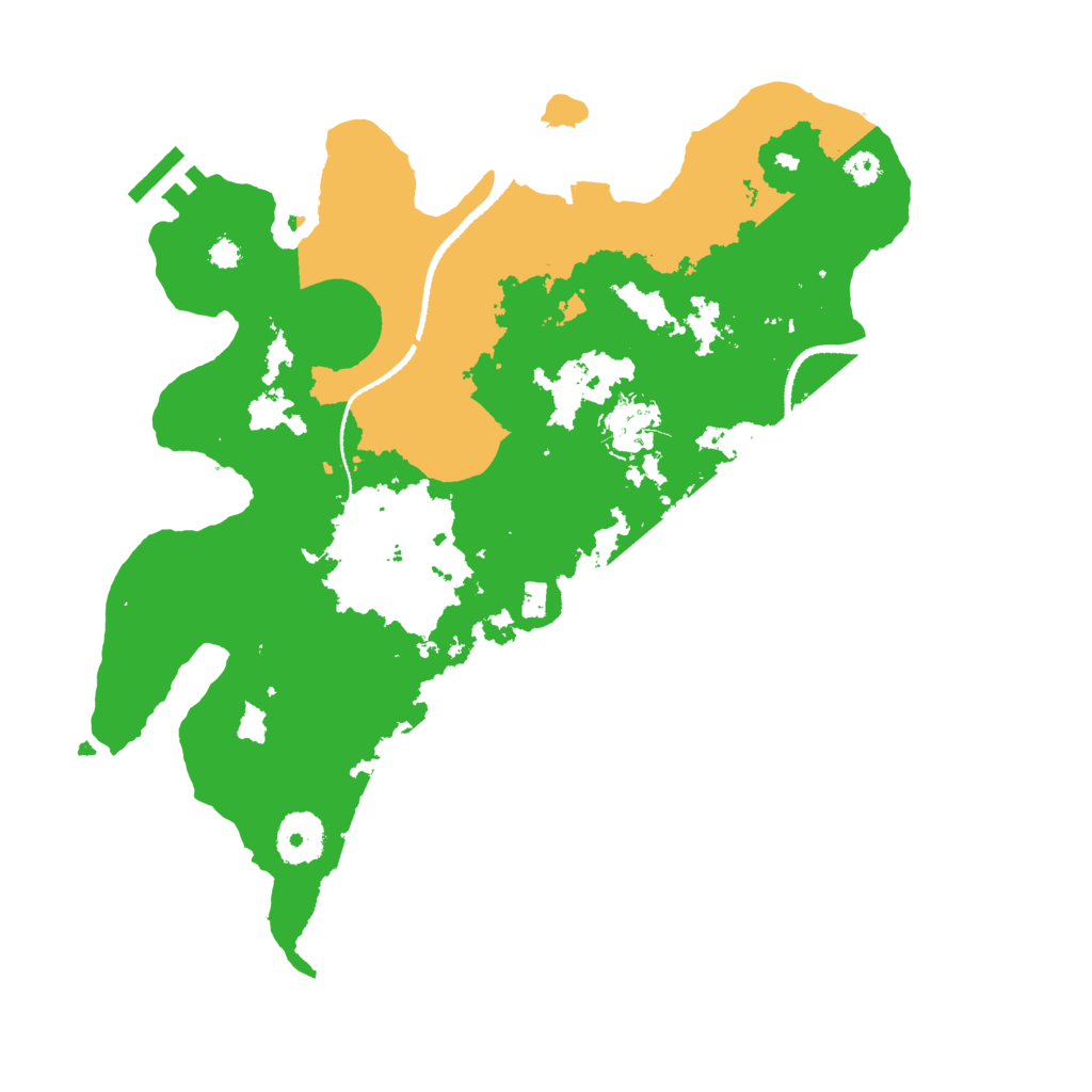 Biome Rust Map: Procedural Map, Size: 3250, Seed: 13