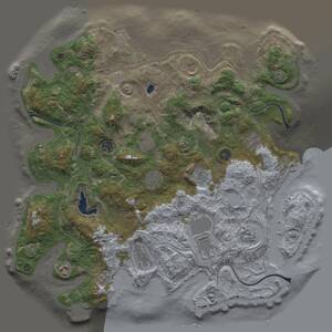 Thumbnail Rust Map: Procedural Map, Size: 4250, Seed: 2142461128, 17 Monuments