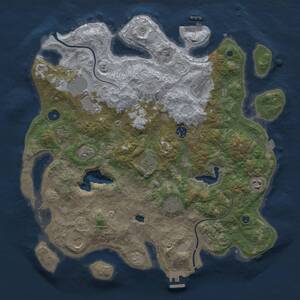 Thumbnail Rust Map: Procedural Map, Size: 4000, Seed: 216260704, 15 Monuments