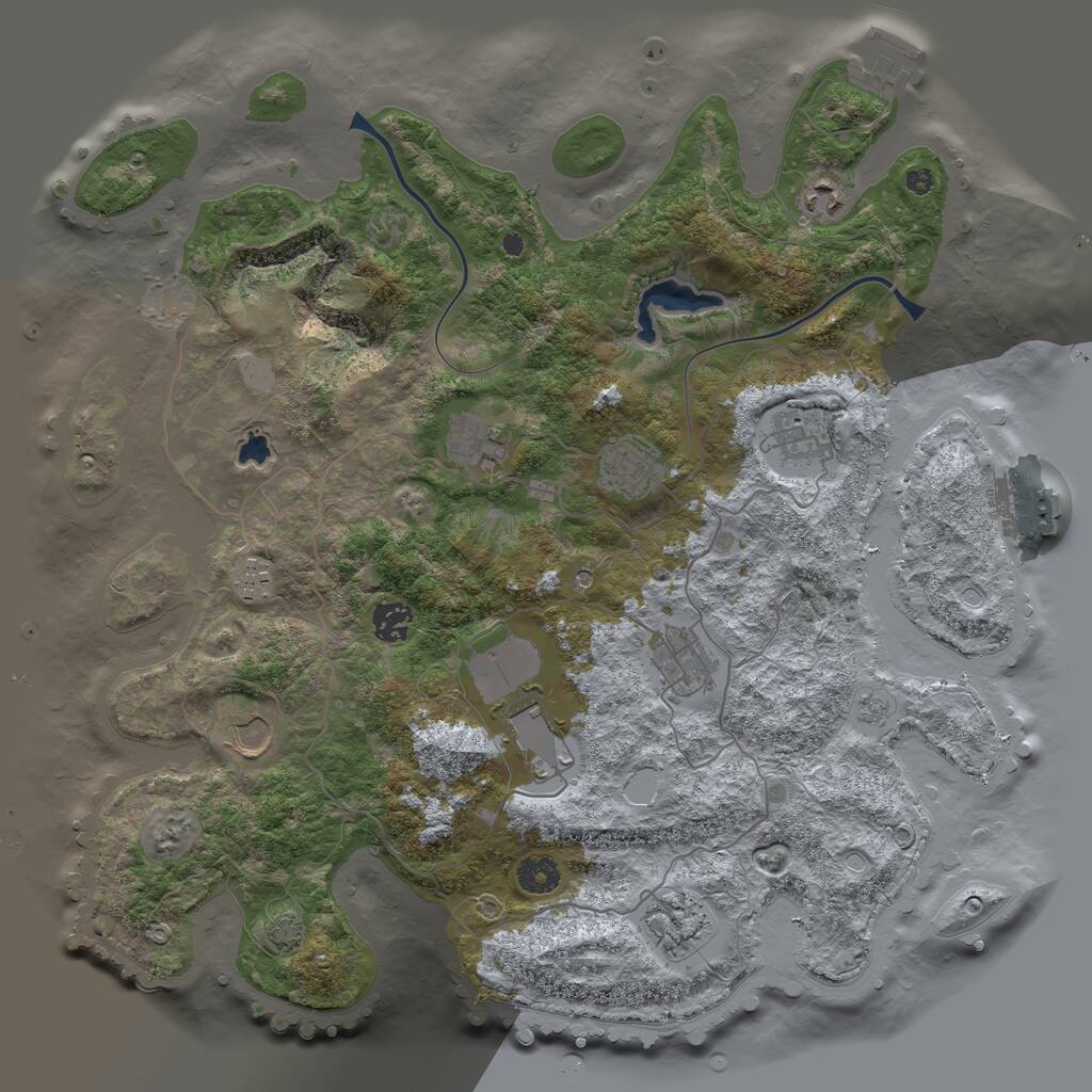 Rust Map: Procedural Map, Size: 4000, Seed: 1771411054, 16 Monuments