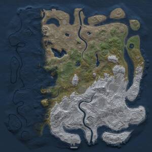 Thumbnail Rust Map: Procedural Map, Size: 4500, Seed: 20241031, 14 Monuments