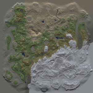 Thumbnail Rust Map: Procedural Map, Size: 4500, Seed: 20241031, 16 Monuments