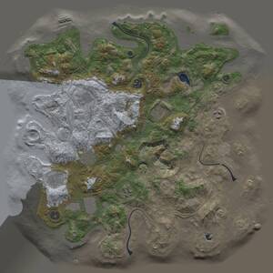 Thumbnail Rust Map: Procedural Map, Size: 4300, Seed: 42028435, 15 Monuments