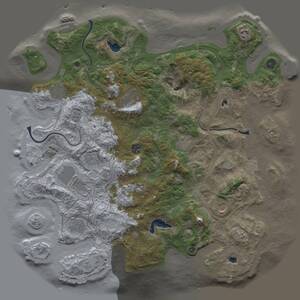 Thumbnail Rust Map: Procedural Map, Size: 4500, Seed: 2128283527, 17 Monuments