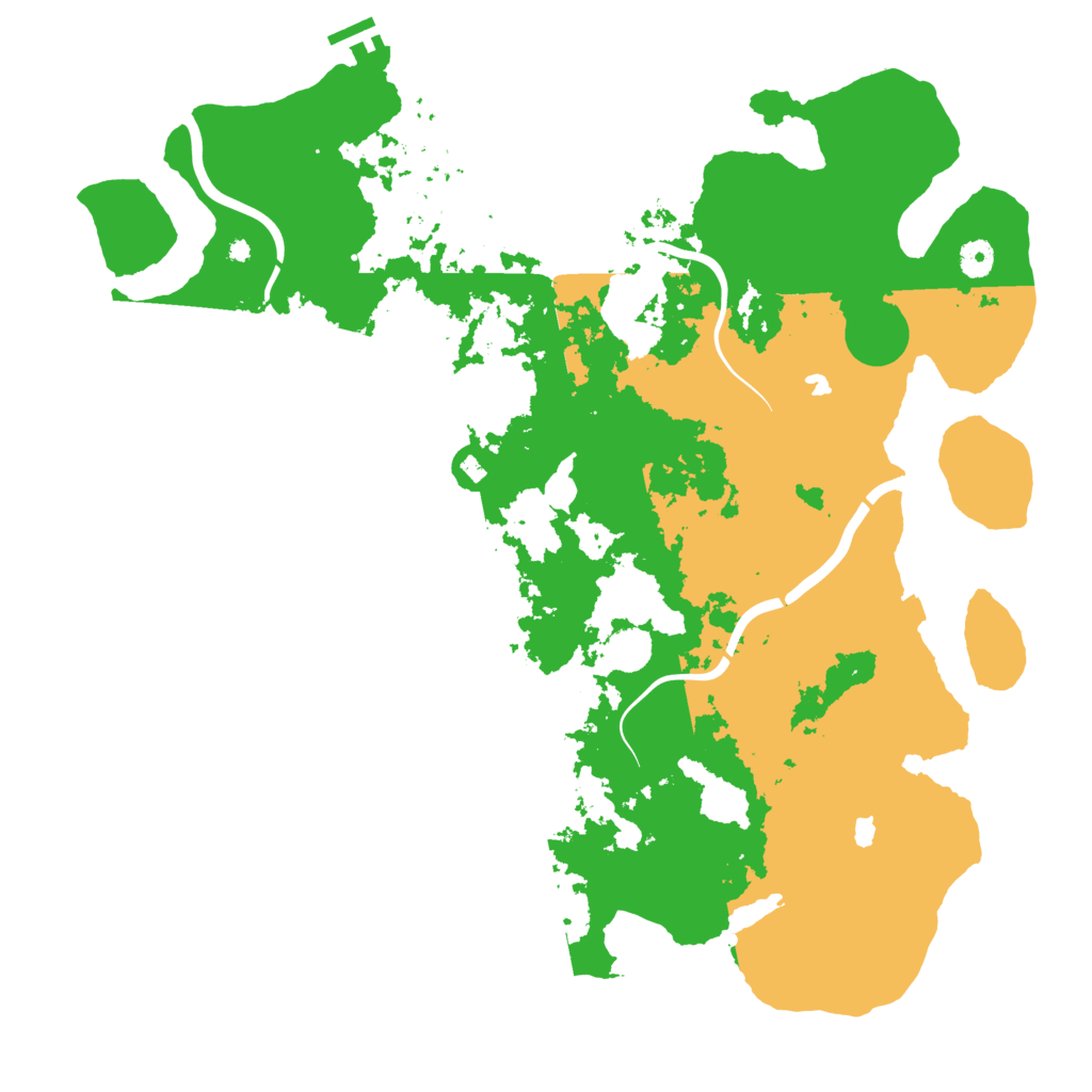 Biome Rust Map: Procedural Map, Size: 4500, Seed: 2128283527