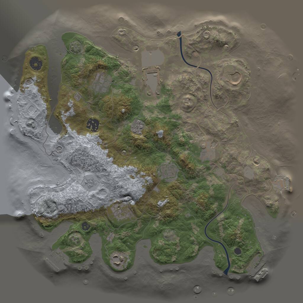 Rust Map: Procedural Map, Size: 3500, Seed: 189241121, 15 Monuments