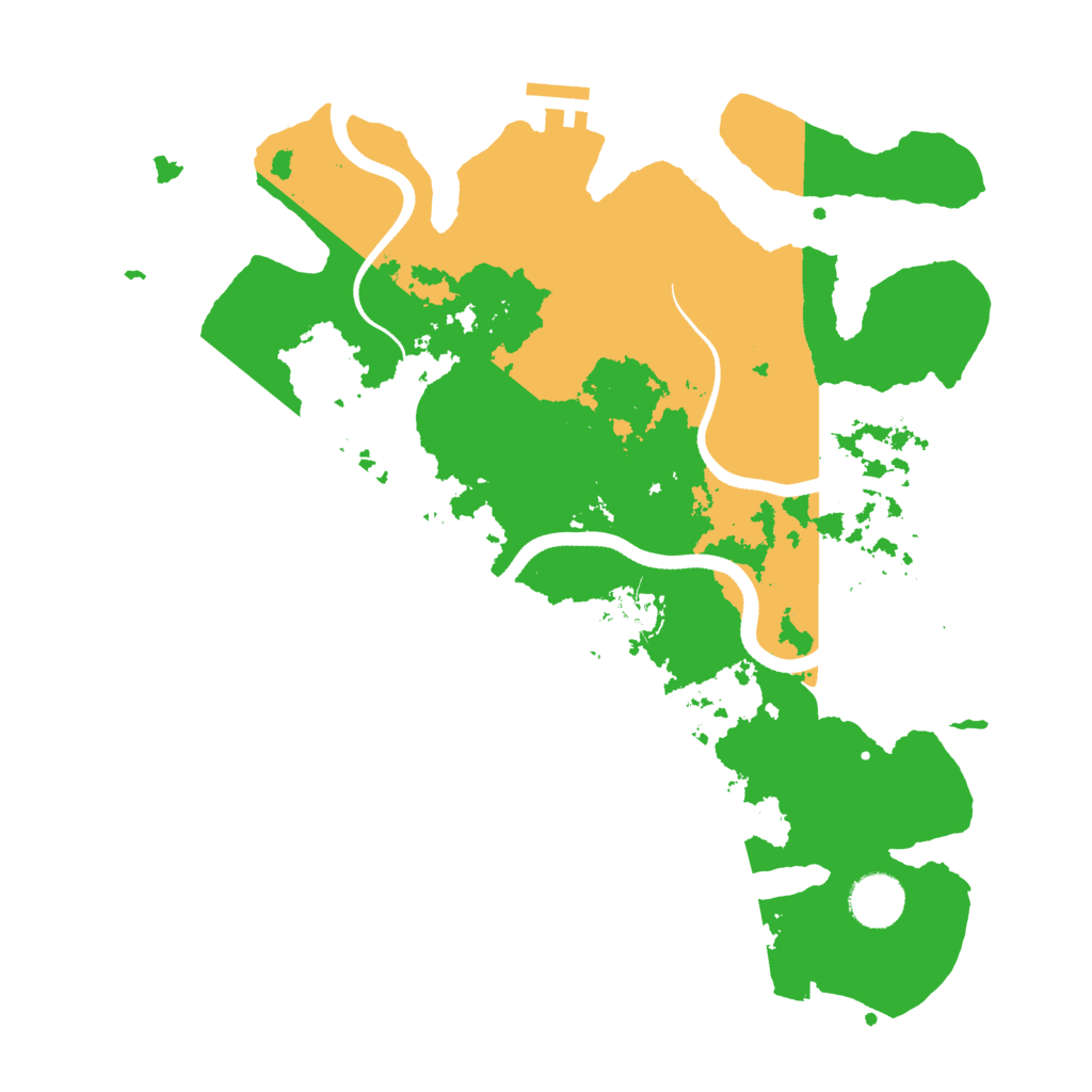 Biome Rust Map: Procedural Map, Size: 3500, Seed: 864532706