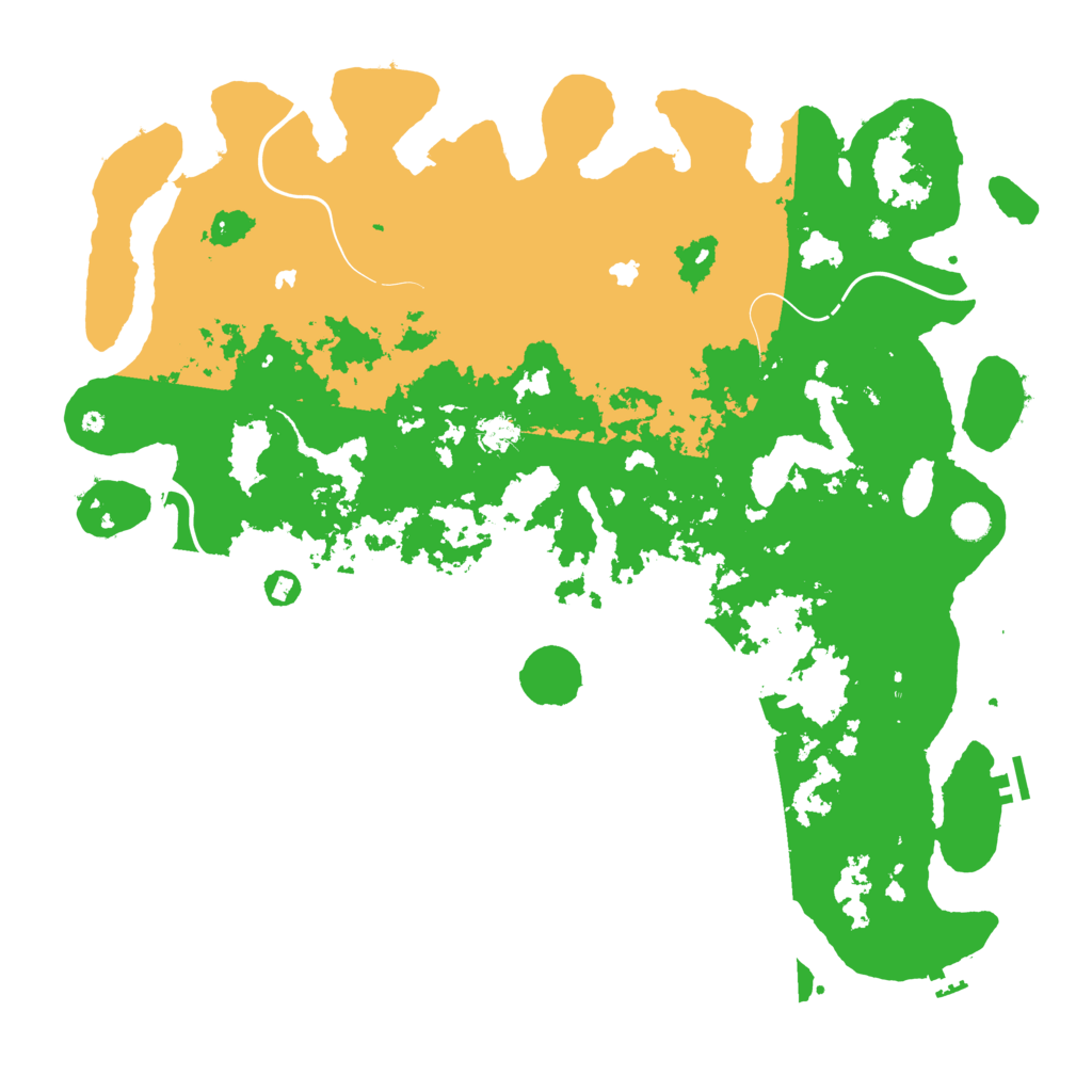 Biome Rust Map: Procedural Map, Size: 5000, Seed: 1272
