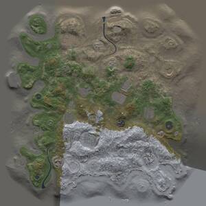 Thumbnail Rust Map: Procedural Map, Size: 3800, Seed: 2024041001, 17 Monuments