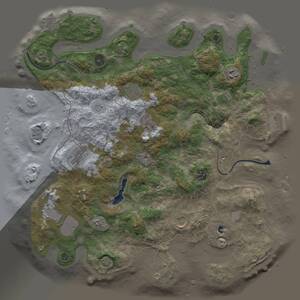 Thumbnail Rust Map: Procedural Map, Size: 4000, Seed: 1739109561, 13 Monuments