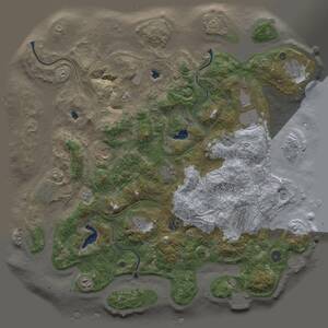 Thumbnail Rust Map: Procedural Map, Size: 4500, Seed: 508505197, 16 Monuments