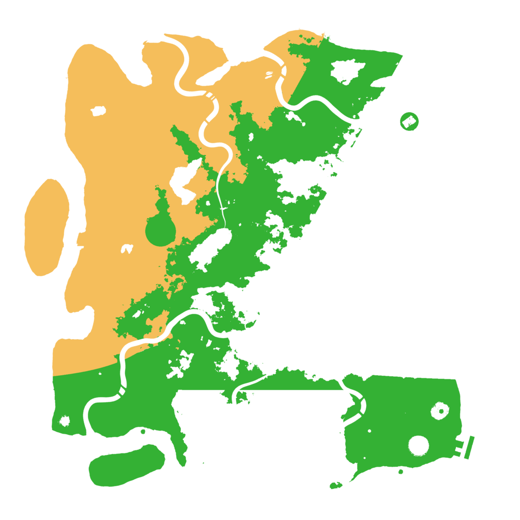 Biome Rust Map: Procedural Map, Size: 4500, Seed: 10791212