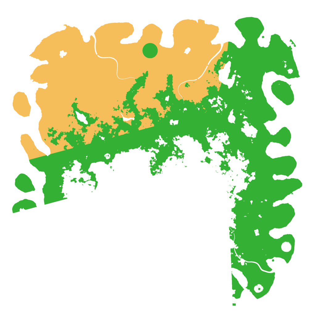 Biome Rust Map: Procedural Map, Size: 5500, Seed: 1008203771