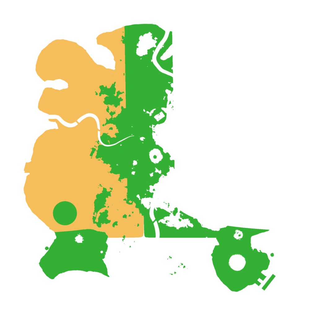 Biome Rust Map: Procedural Map, Size: 3500, Seed: 79083730